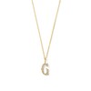 Thumbnail Image 1 of 1/20 CT. T.W. Lab-Grown Diamond Letter “G” Initial Pendant in 10K Gold (F/VS2)