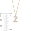 Thumbnail Image 5 of 1/20 CT. T.W. Lab-Grown Diamond Letter “Z” Initial Pendant in 10K Gold (F/VS2)
