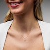 Thumbnail Image 2 of 1/10 CT. T.W. Lab-Grown Diamond Letter “M” Initial Pendant in 10K Gold (F/VS2)