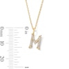Thumbnail Image 6 of 1/10 CT. T.W. Lab-Grown Diamond Letter “M” Initial Pendant in 10K Gold (F/VS2)