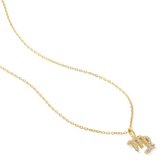 1/15 CT. T.w. Lab-Grown Diamond Zodiac Virgo Pendant in 10K Gold (F/Vs2)