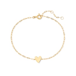 Slender Heart Bracelet in 10K Gold