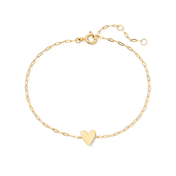 Slender Heart Bracelet in 10K Gold