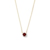 Thumbnail Image 1 of Garnet Solitaire Necklace in 10K Gold