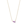 Thumbnail Image 1 of Pear-Shaped Amethyst Necklace in 10K Gold
