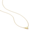 Thumbnail Image 4 of Pear-Shaped Opal Solitaire Necklace in 10K Gold