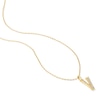 Thumbnail Image 3 of 1/20 CT. T.W. Lab-Grown Diamond Letter “V” Initial Pendant in 10K Gold (F/VS2)