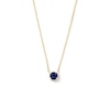 Thumbnail Image 1 of Blue Sapphire Solitaire Necklace in 10K Gold
