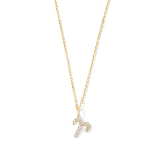 1/20 CT. T.W. Lab-Grown Diamond Zodiac Aries Pendant in 10K Gold (F/VS2)
