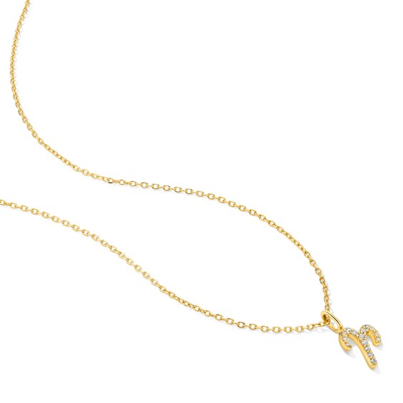 1/20 CT. T.w. Lab-Grown Diamond Zodiac Aries Pendant in 10K Gold (F/Vs2)