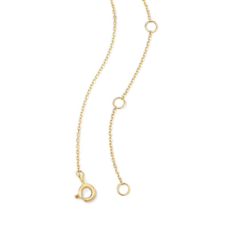 Main Image 4 of 1/20 CT. T.W. Lab-Grown Diamond Zodiac Aries Pendant in 10K Gold (F/VS2)