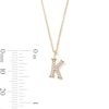 Thumbnail Image 5 of 1/20 CT. T.W. Lab-Grown Diamond Letter “K” Initial Pendant in 10K Gold (F/VS2)
