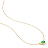 Thumbnail Image 4 of Pear-Shaped Emerald Solitaire Necklace in 10K Gold