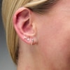Thumbnail Image 3 of "M" Initial Single Cartilage Stud Earring in 14K Gold