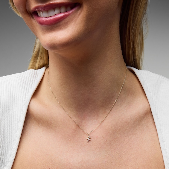 1/20 CT. T.w. Lab-Grown Diamond Zodiac Sagittarius Pendant in 10K Gold (F/Vs2)