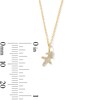 Thumbnail Image 5 of 1/20 CT. T.W. Lab-Grown Diamond Zodiac Sagittarius Pendant in 10K Gold (F/VS2)