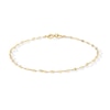 Thumbnail Image 1 of Flat Oval Mirror Chain Bracelet in Solid Sterling Silver with 18K Gold Plate - 7.25″