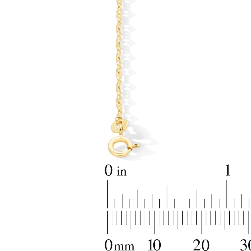 Main Image 4 of Flat Oval Mirror Chain Bracelet in Solid Sterling Silver with 18K Gold Plate - 7.25″