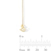 Thumbnail Image 4 of Lab-Grown Diamond-Accent and Heart Station Bracelet in Sterling Silver with 18K Gold Plate (H/SI2) - 7.25″