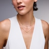 Thumbnail Image 3 of 1/10 CT. T.W. Lab-Grown Diamond Solitaire Necklace in Sterling Silver with 18K Gold Plate (H/SI2)