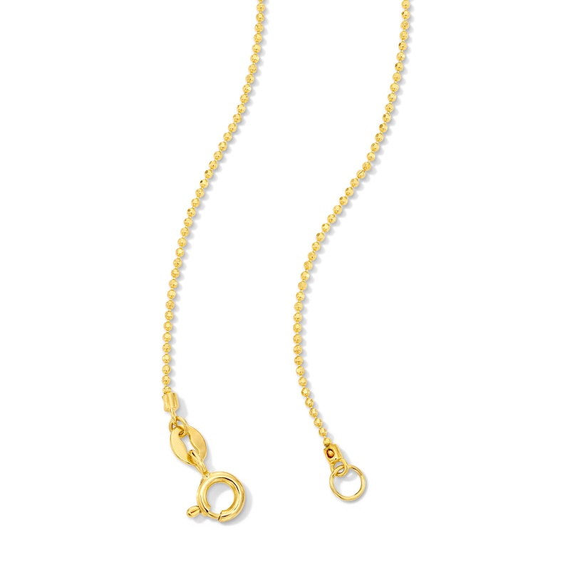 Main Image 4 of 1/10 CT. T.W. Lab-Grown Diamond Solitaire Necklace in Sterling Silver with 18K Gold Plate (H/SI2)