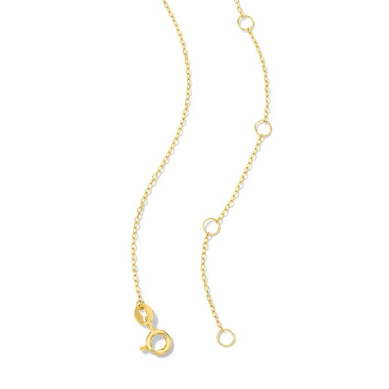 Moon and Star Station Necklace in Sterling Silver with 18K Gold Plate