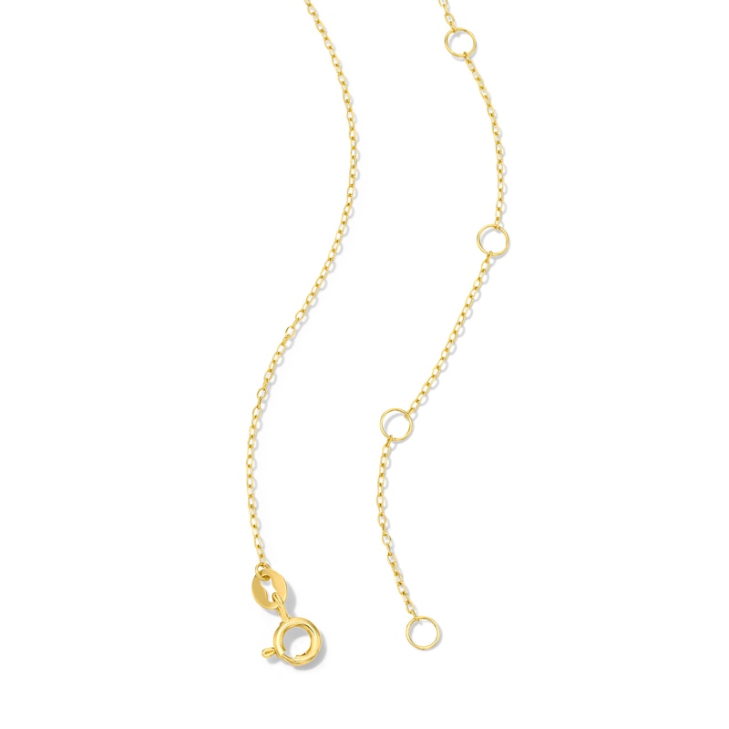 Main Image 4 of Moon and Star Station Necklace in Sterling Silver with 18K Gold Plate