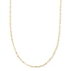 Thumbnail Image 1 of Flat Oval Mirror Chain Necklace in Solid Sterling Silver with 18K Gold Plate
