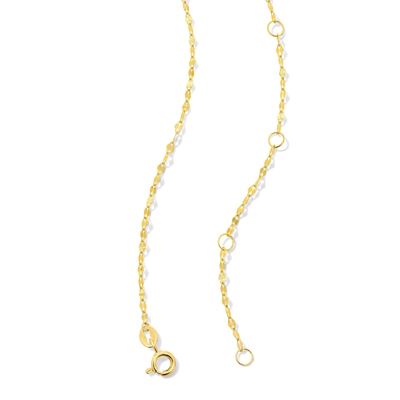 Main Image 5 of Flat Oval Mirror Chain Necklace in Solid Sterling Silver with 18K Gold Plate