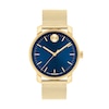 Thumbnail Image 1 of Men's Movado Bold® Access Analog Watch with Navy Blue Dial Mesh Bracelet (Model: 3601298)