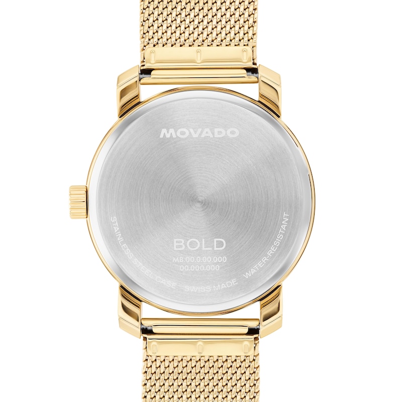 Main Image 3 of Men's Movado Bold® Access Analog Watch with Navy Blue Dial Mesh Bracelet (Model: 3601298)