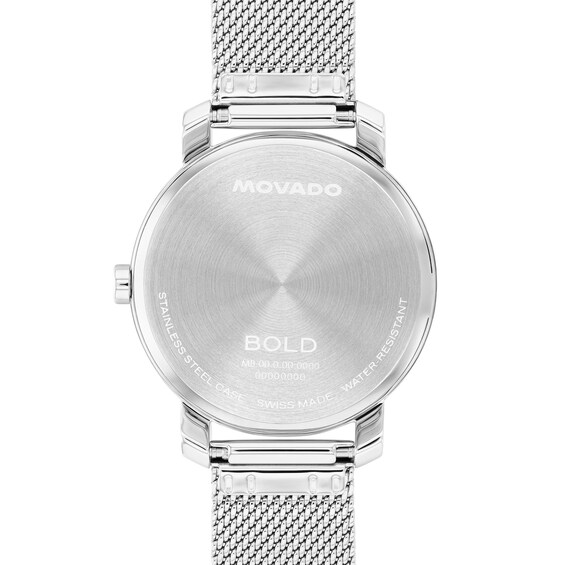 Ladies' Movado Bold® Access Analog Watch with Blue Dial and Mesh Bracelet (Model: 3601310)