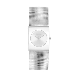 Ladies' Calvin Klein Pulse Watch with Silver-Tone Dial and Mesh Bracelet (Model: 25100135)