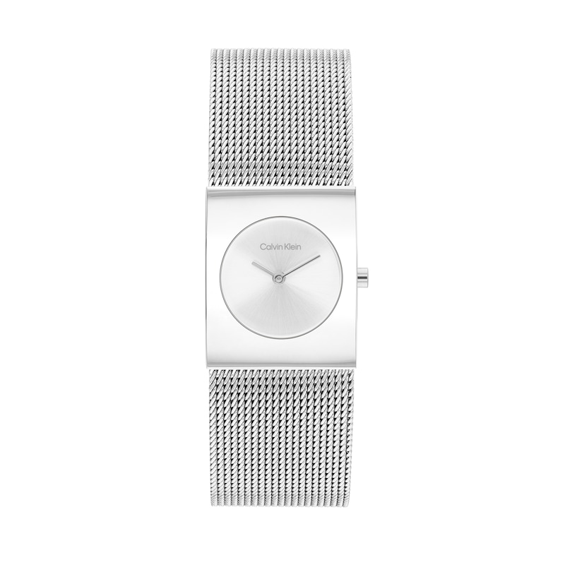 Main Image 1 of Ladies' Calvin Klein Pulse Watch with Silver-Tone Dial and Mesh Bracelet (Model: 25100135)