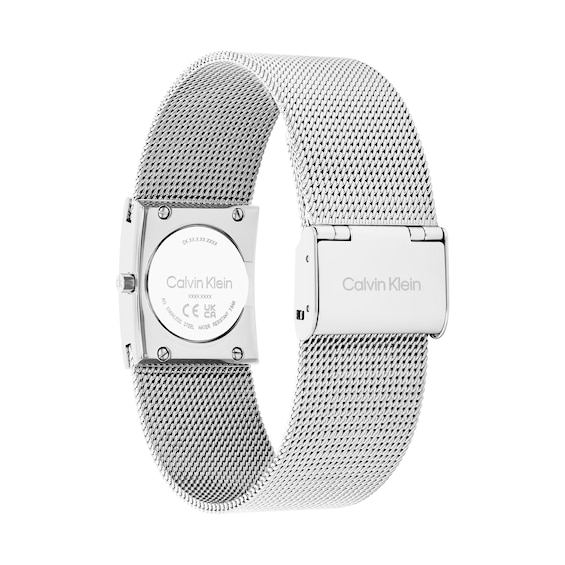 Ladies' Calvin Klein Pulse Watch with Silver-Tone Dial and Mesh Bracelet (Model: 25100135)