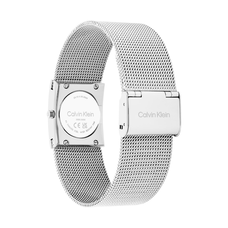 Main Image 3 of Ladies' Calvin Klein Pulse Watch with Silver-Tone Dial and Mesh Bracelet (Model: 25100135)