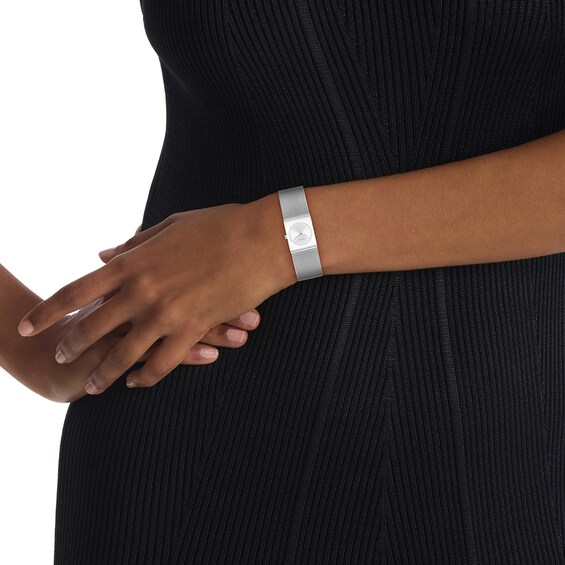 Ladies' Calvin Klein Pulse Watch with Silver-Tone Dial and Mesh Bracelet (Model: 25100135)