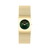 Thumbnail Image 1 of Ladies' Calvin Klein Pulse Watch with Green Dial and Gold-Tone Mesh Bracelet (Model: 25100136)