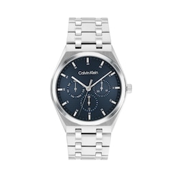 Men's Calvin Klein Motion Chronograph Watch with Navy Blue Dial and Stainless Steel Bracelet (Model: 25200520)