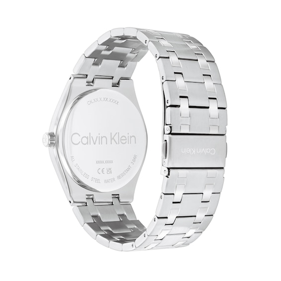 Men's Calvin Klein Motion Chronograph Watch with Green Dial and Stainless Steel Bracelet (Model: 25200521)