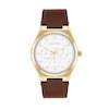 Thumbnail Image 1 of Men's Calvin Klein Motion Chronograph Watch with White Dial and Brown Leather Strap (Model: 25200523)