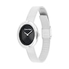 Thumbnail Image 2 of Ladies' Calvin Klein Twisted Bezel Oval Analog Watch with Black Dial and Mesh Bracelet (Model: 25100151)