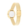 Thumbnail Image 3 of Ladies' Calvin Klein Twisted Bezel Oval Analog Watch with Green Dial and Gold-Tone Mesh Bracelet (Model: 20614022)