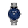 Thumbnail Image 1 of Men's Calvin Klein Navy Blue Dial Analog Watch with Grey Ion-Plated Stainless Steel Bracelet (Model: 25200502)