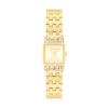 Thumbnail Image 1 of Ladies' Calvin Klein Poise Square Analog Watch with Gold-Tone Dial and Crystal Bezel (Model: 25100162)