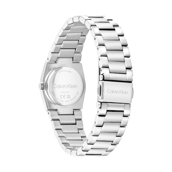 Ladies' Calvin Klein CK Unite Analog Watch with Black Dial and Stainless Steel Bracelet (Model: 25100121)