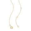 Thumbnail Image 5 of Lab-Grown Diamond-Accent Flower Station Necklace in Sterling Silver with 14K Gold Plate (F/SI2)