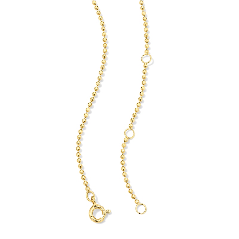 Main Image 4 of Lab-Grown Diamond-Accent Starburst Station Necklace in Sterling Silver with 14K Gold Plate (F/SI2)