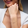 Thumbnail Image 2 of 1/20 CT. T.W. Lab-Grown Diamond Quartet Bracelet in Sterling Silver with 14K Gold Plate (F/SI2) - 7.25″