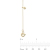 Thumbnail Image 5 of Lab-Grown Diamond-Accent Rhombus Dangle Station Bracelet in Sterling Silver with 14K Gold Plate (F/SI2) - 7.25″